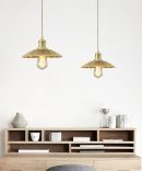 Scandinavian Tea Room Brass Lamp