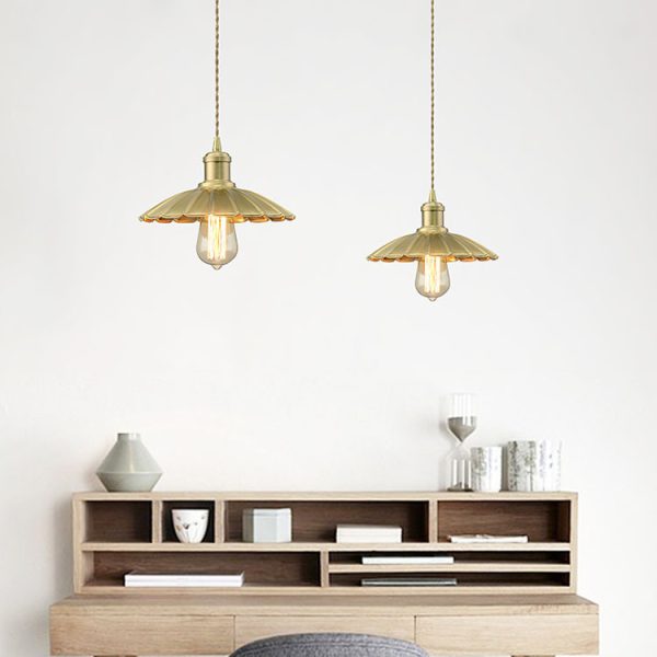 Scandinavian Tea Room Brass Lamp