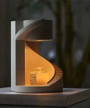 New Cement Plaster Spiral Ladder Aroma Lamps Molten Wax Lamps
