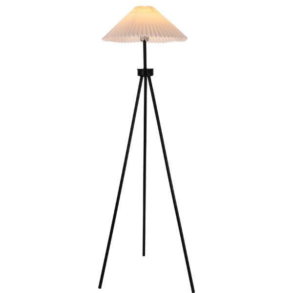 Floor Lamp Living Room Bedroom Bedside  Tripod Pleated