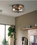 Vintage Industrial Style Iron Bedroom Ceiling Lights