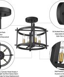 Vintage Round Iron Ceiling Lights