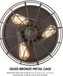 Vintage Industrial Style Iron Bedroom Ceiling Lights