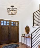 Rustic Polymian Wooden Bead Lamp