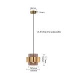 Postmodern Creative Glass Small Pendant Light