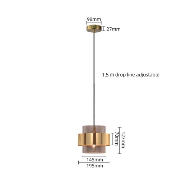 Postmodern Creative Glass Small Pendant Light