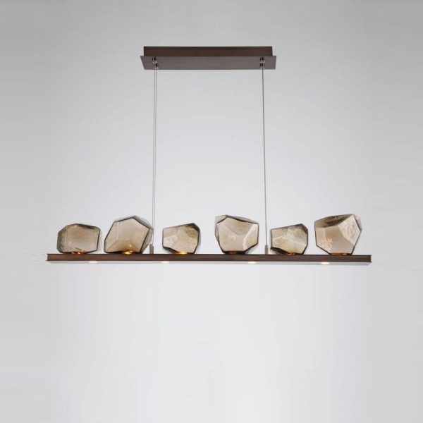 Simple Glass Dining Room Chandelier